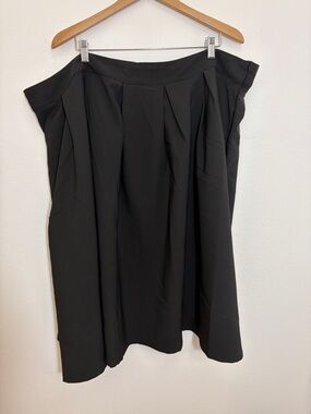 NWT Today I Am A Princess Society Plus Classic Black Pleated Skirt